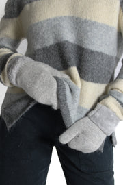 Sherpa Lined Knit Mittens