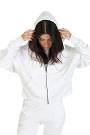 Highland White Zip Up
