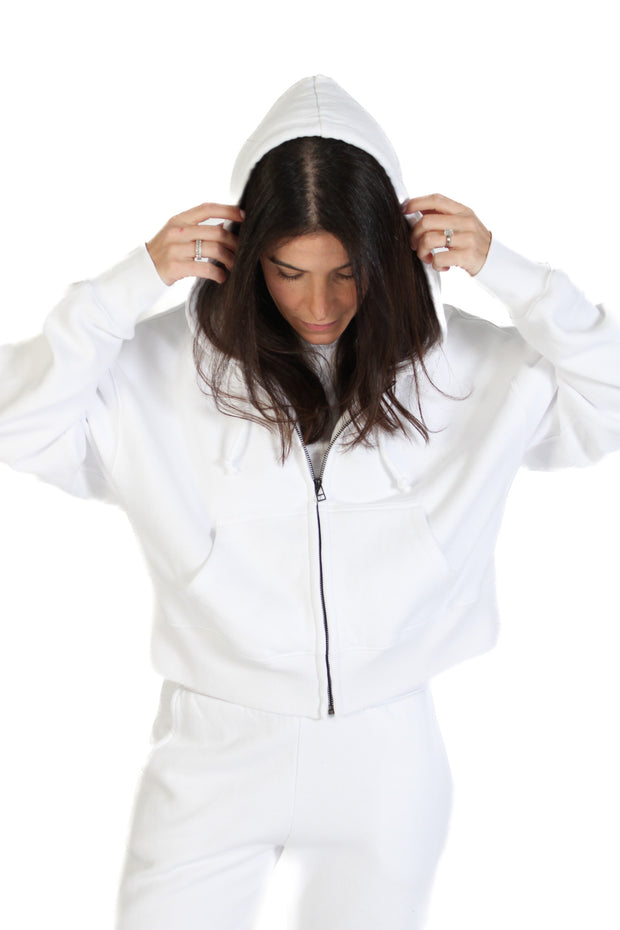 Highland White Zip Up