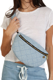 Denim Reversible Sling Bag
