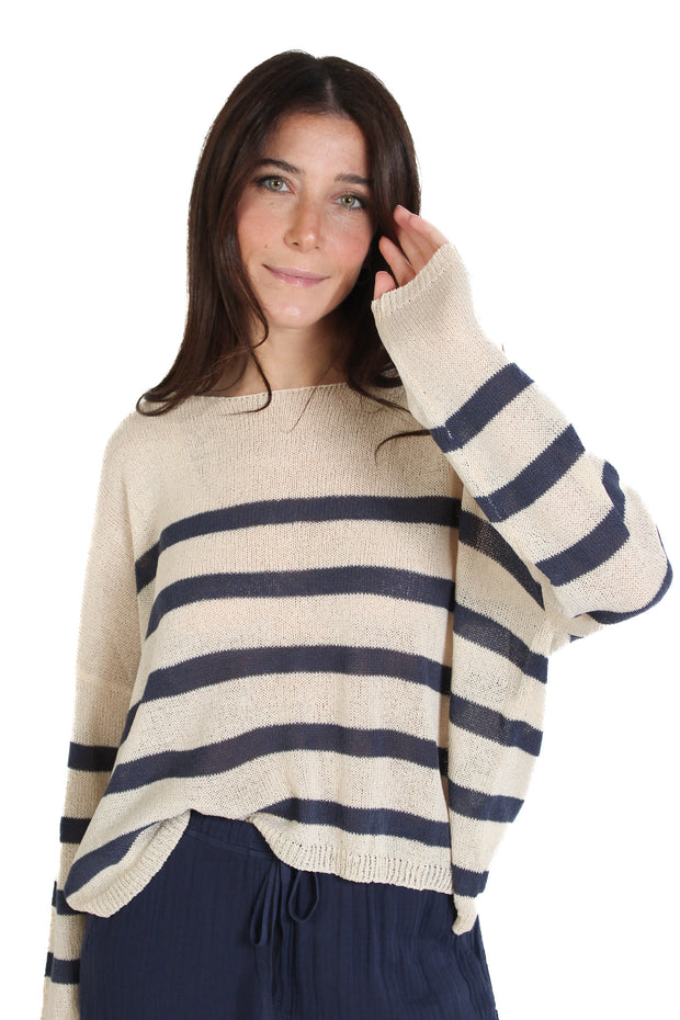 Katie Stripe Knit Sweater