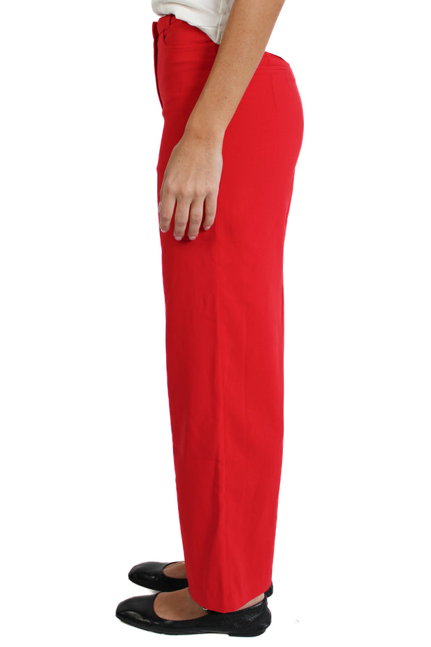Low Waist Red Dress Pants