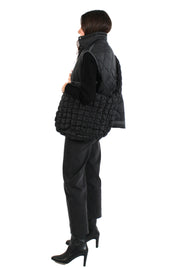 Large Black Quilt Bag