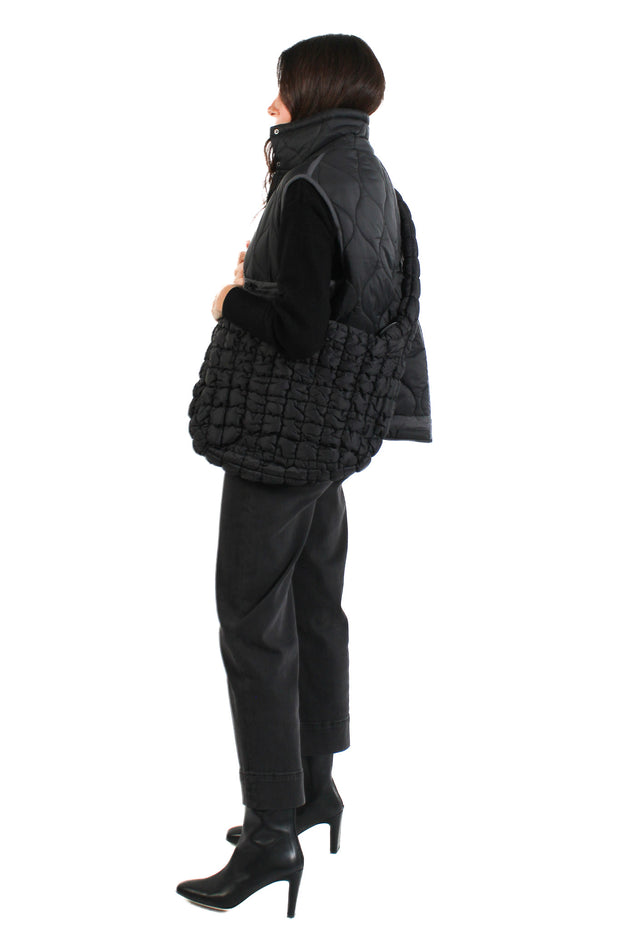 Large Black Quilt Bag