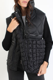 Large Black Quilt Bag