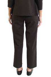 Brown Riri Ponte Cropped Pants