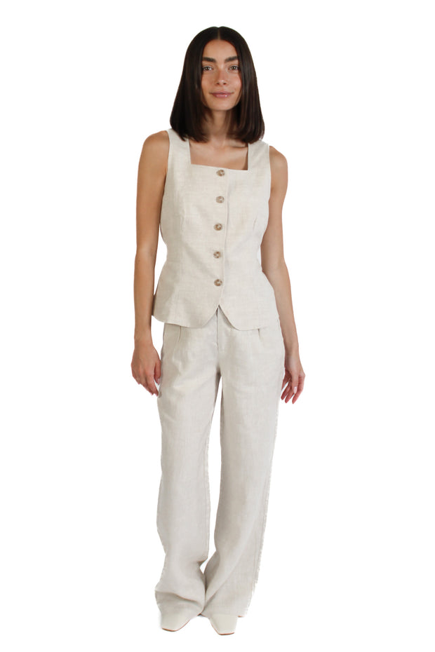 Flax Linen Vest