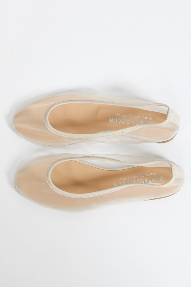 Baylee Nude Mesh Flat