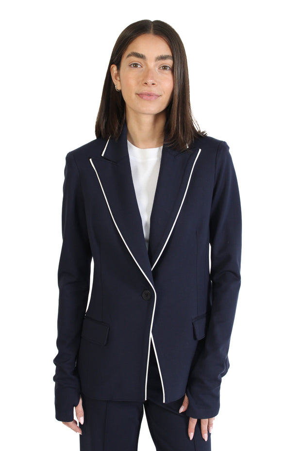 Navy/White Riri Thumbhole Blazer