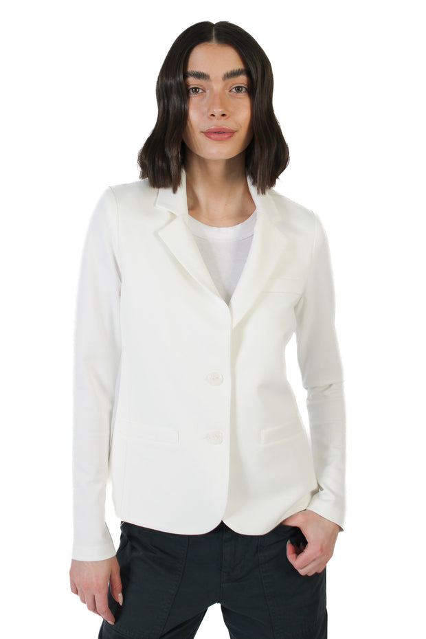 Ivory Riri Ponte Fitted Blazer