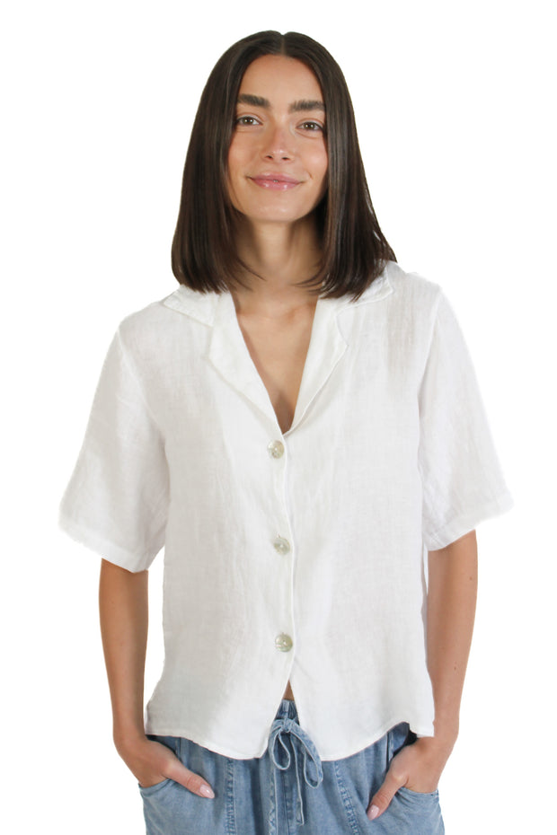 White Collared Blouse