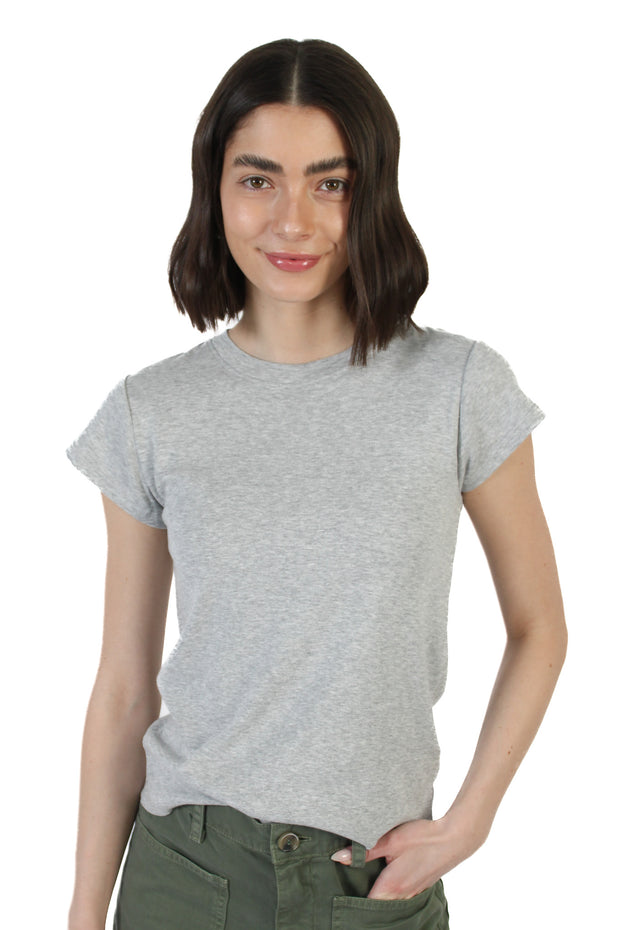 Heather Grey Faye Crewneck Tee