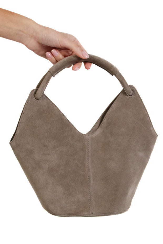 Mia Suede Clay Purse