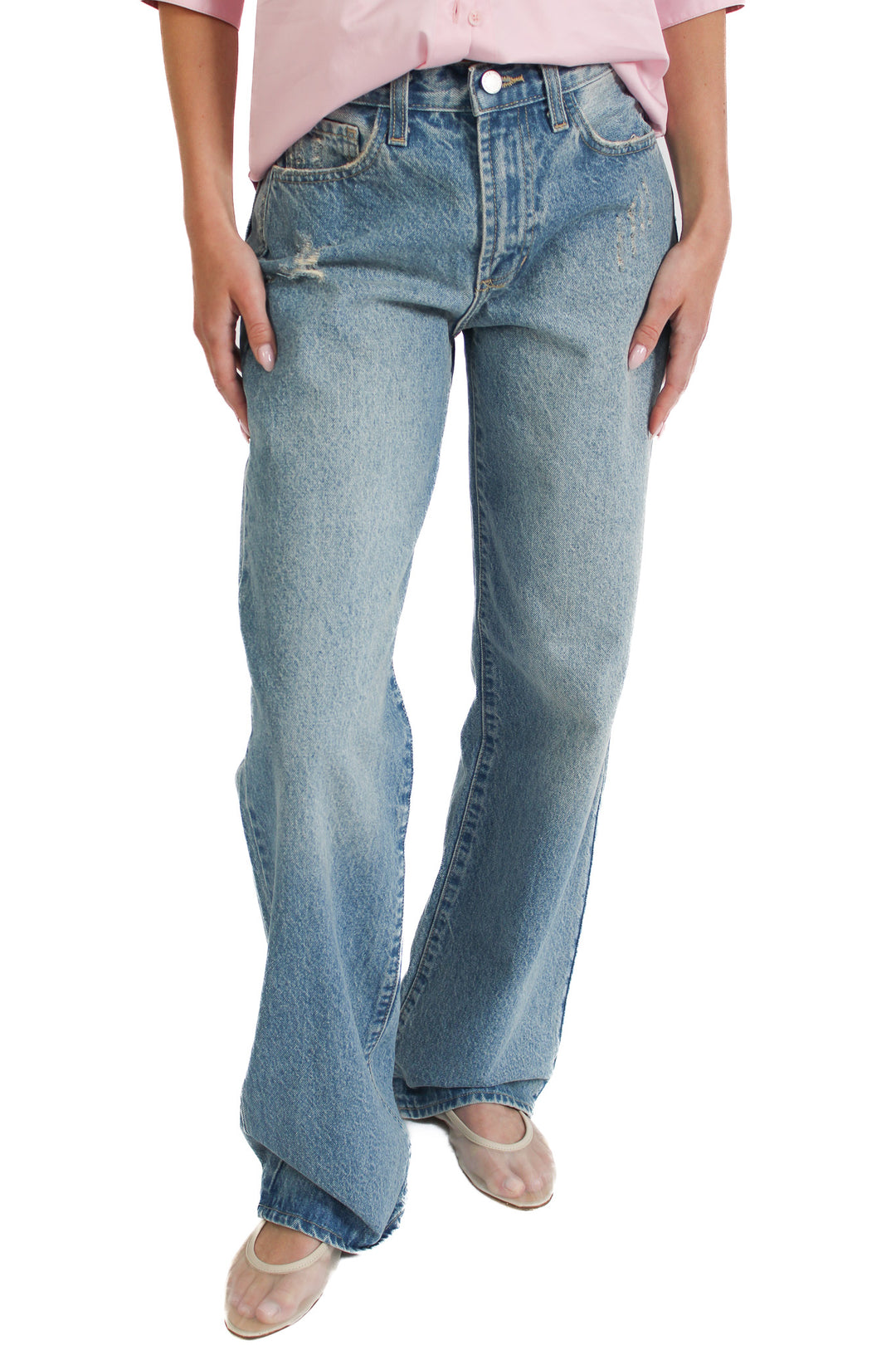 【YOURNUS】Poltin Straight Wide Denim tailor-made-bottoms-light-blue
