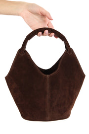 Mia Suede Chocolate Purse