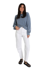 Brylie White Twill Pant