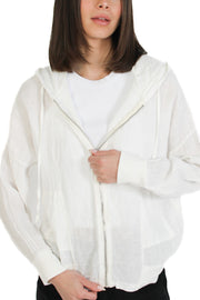 Linen Hooded Jacket