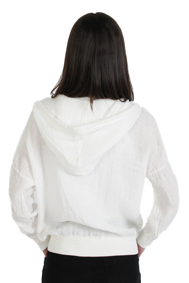 Linen Hooded Jacket