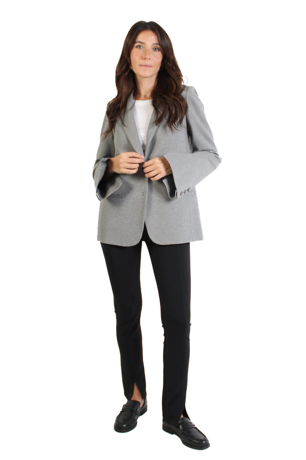 Grey Riri Ponte Zip Blazer