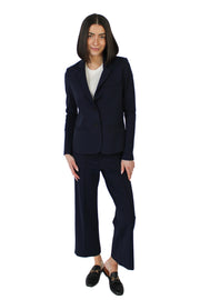 Navy Riri Ponte Fitted Blazer