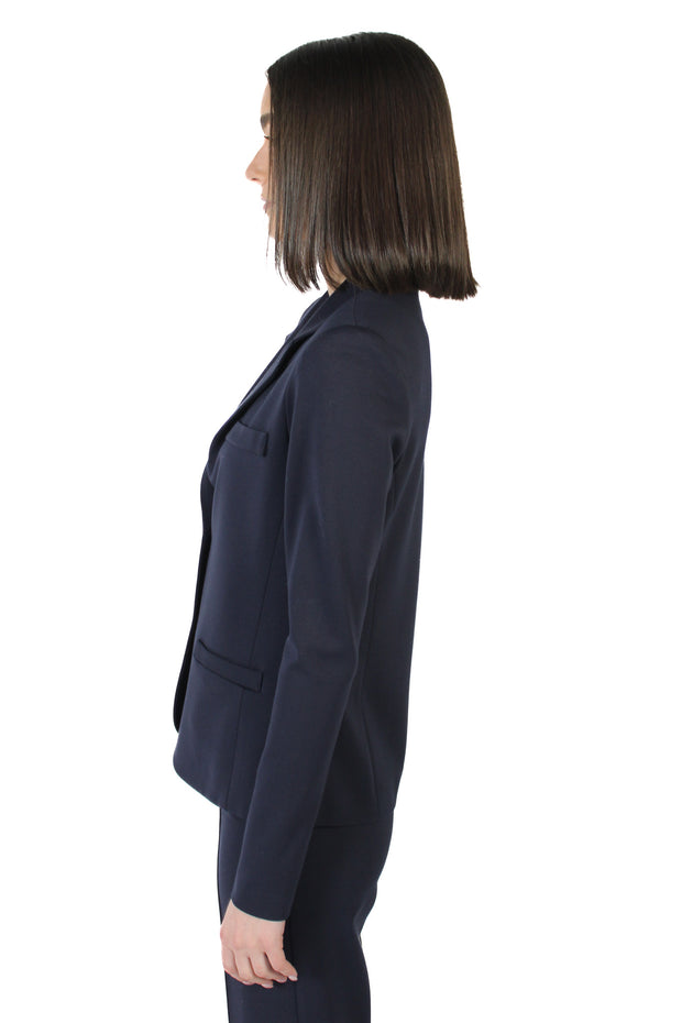 Navy Riri Ponte Fitted Blazer