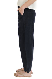 Issa Navy Linen Pant