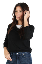 Black V-neck Sweater