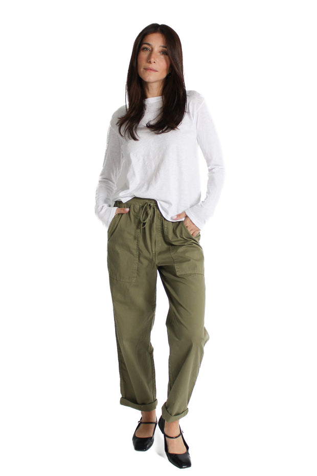 Misty Forest Cotton Twill Pant