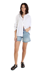 Longer Length Denim Shorts