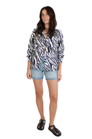 Leyla Zebra Blouse