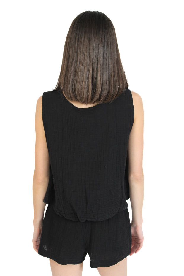 Black Gauze Willow Short