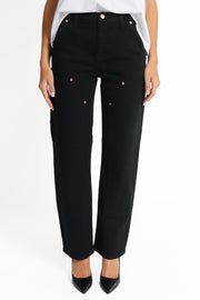 Lexi Carpenter Mid Rise Relaxed Straight Jean