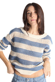 Belinda Striped Knit Pullover