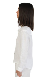 White Linen Blouse