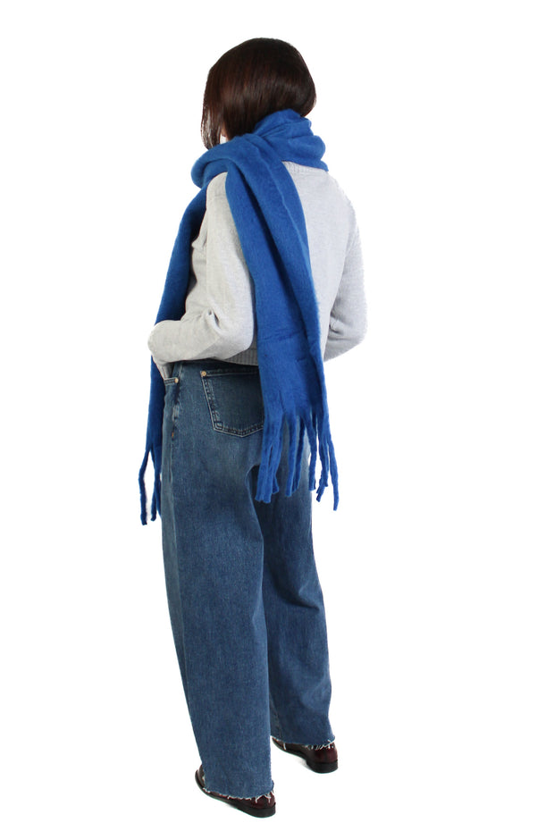 Electric Blue Solid Scarf