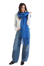 Electric Blue Solid Scarf