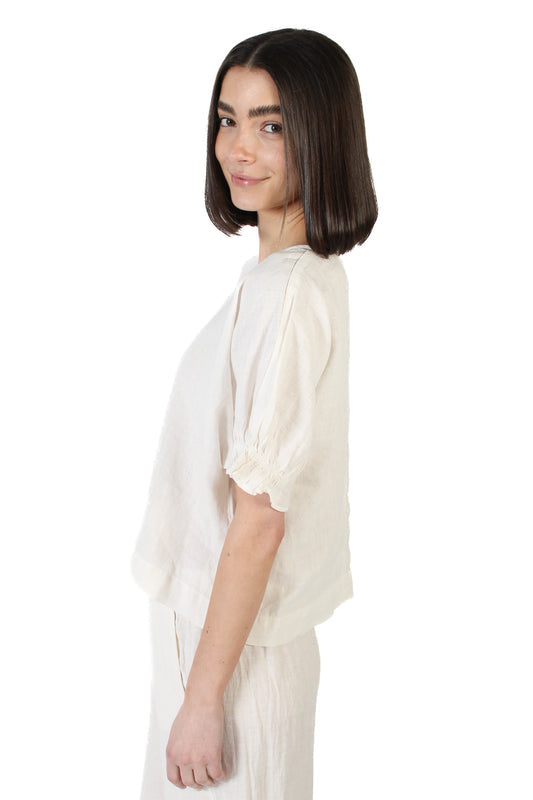 Chalk Emily Linen Top