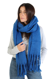 Electric Blue Solid Scarf