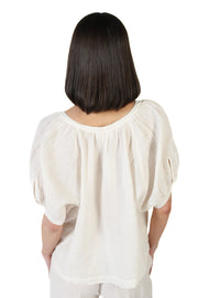 Emily Chalk Linen Top