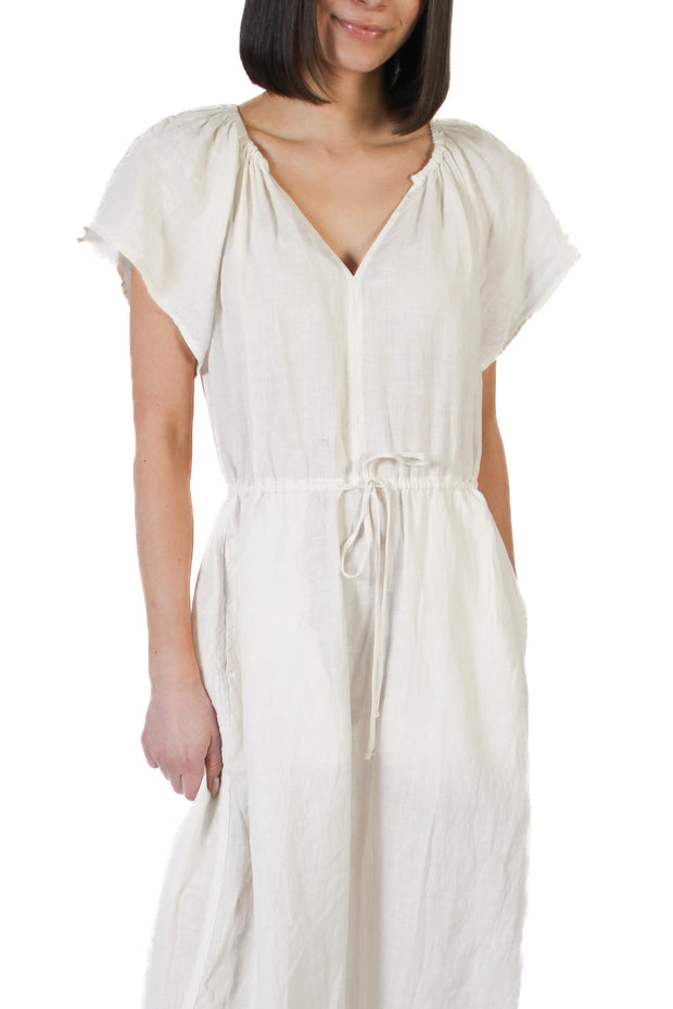 Bali Chalk Linen Dress