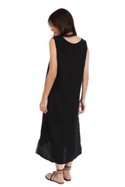 Black Maxi Linen Dress
