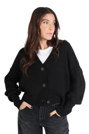 Black Sumire V-nek Cardigan