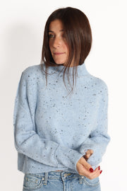 Tova Light Blue Fleck Sweater