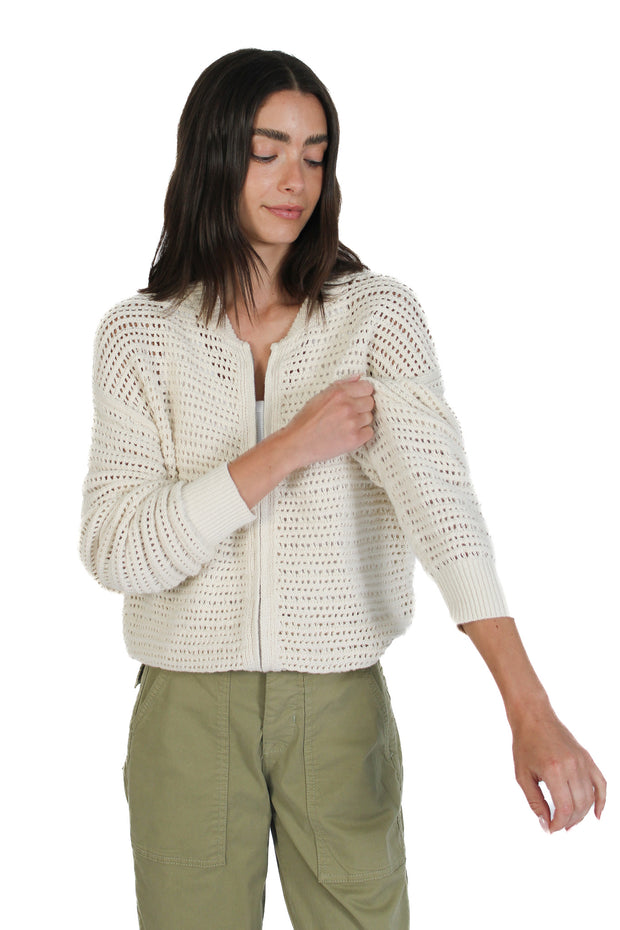 Chalk Knit Bomber