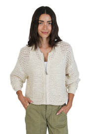 Chalk Knit Bomber