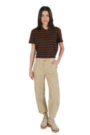 Sebastian Brown Stripe Polo