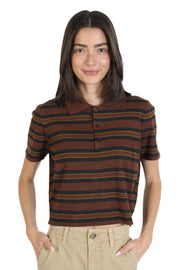 Sebastian Brown Stripe Polo
