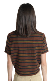 Sebastian Brown Stripe Polo
