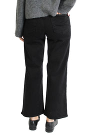 HR Wide Leg Black Denim