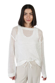 Belinda White Knit Sweater